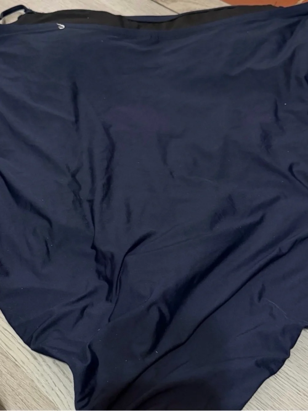 J.Crew Size 22 Navy Ruched One-Piece Swimsuit